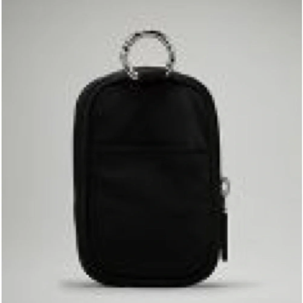 Lululemon nano clip able Black Compact Pouch new unused